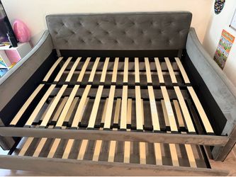 Full over Twin -Vintage Upholstered Daybed
