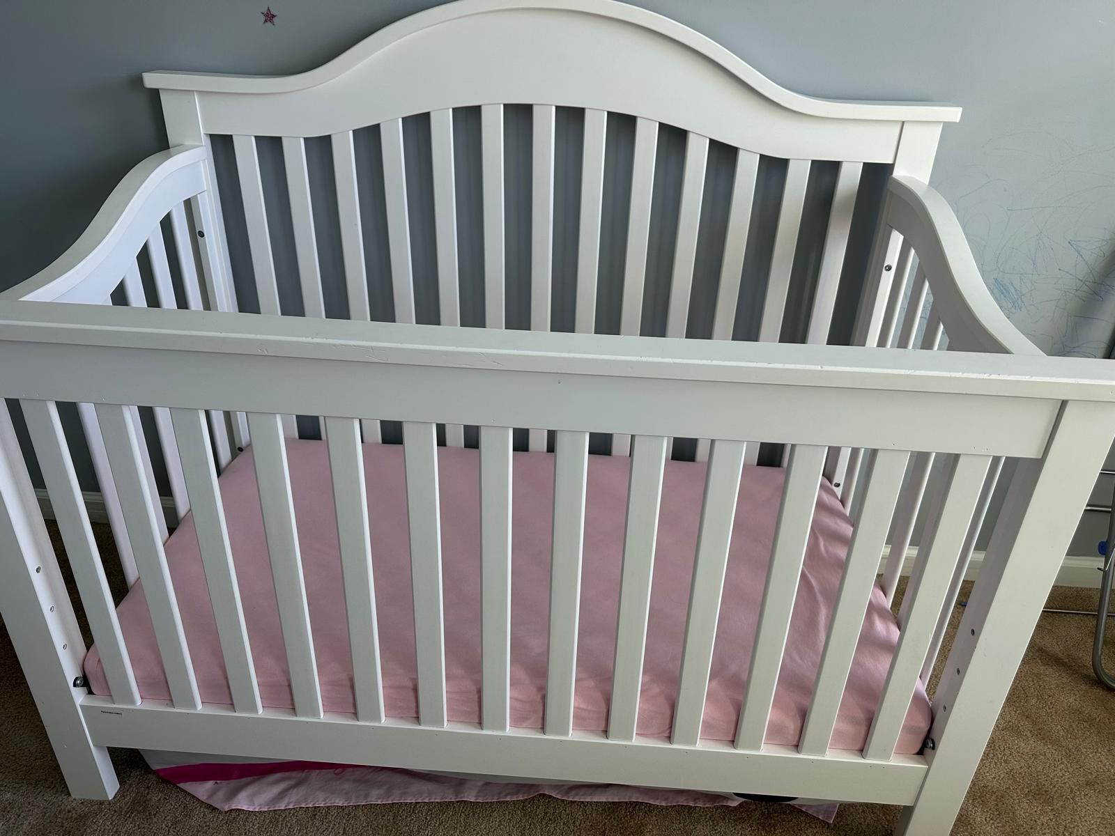 White Baby Crib
