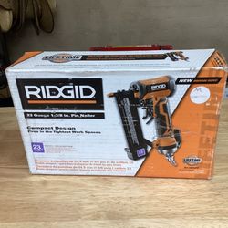 (New) Ridgid Pneumatic 23-Gauge 1-3/8 in. Headless Pin Nailer with Dry-Fire Lockout