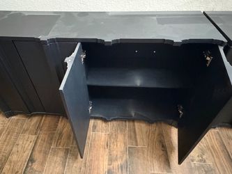 Black sideboard cabinet