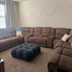 Brown Sectional Couches 