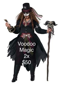 Voodoo Magic Halloween Costume Size 2X