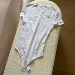 White Abercrombie bodysuit