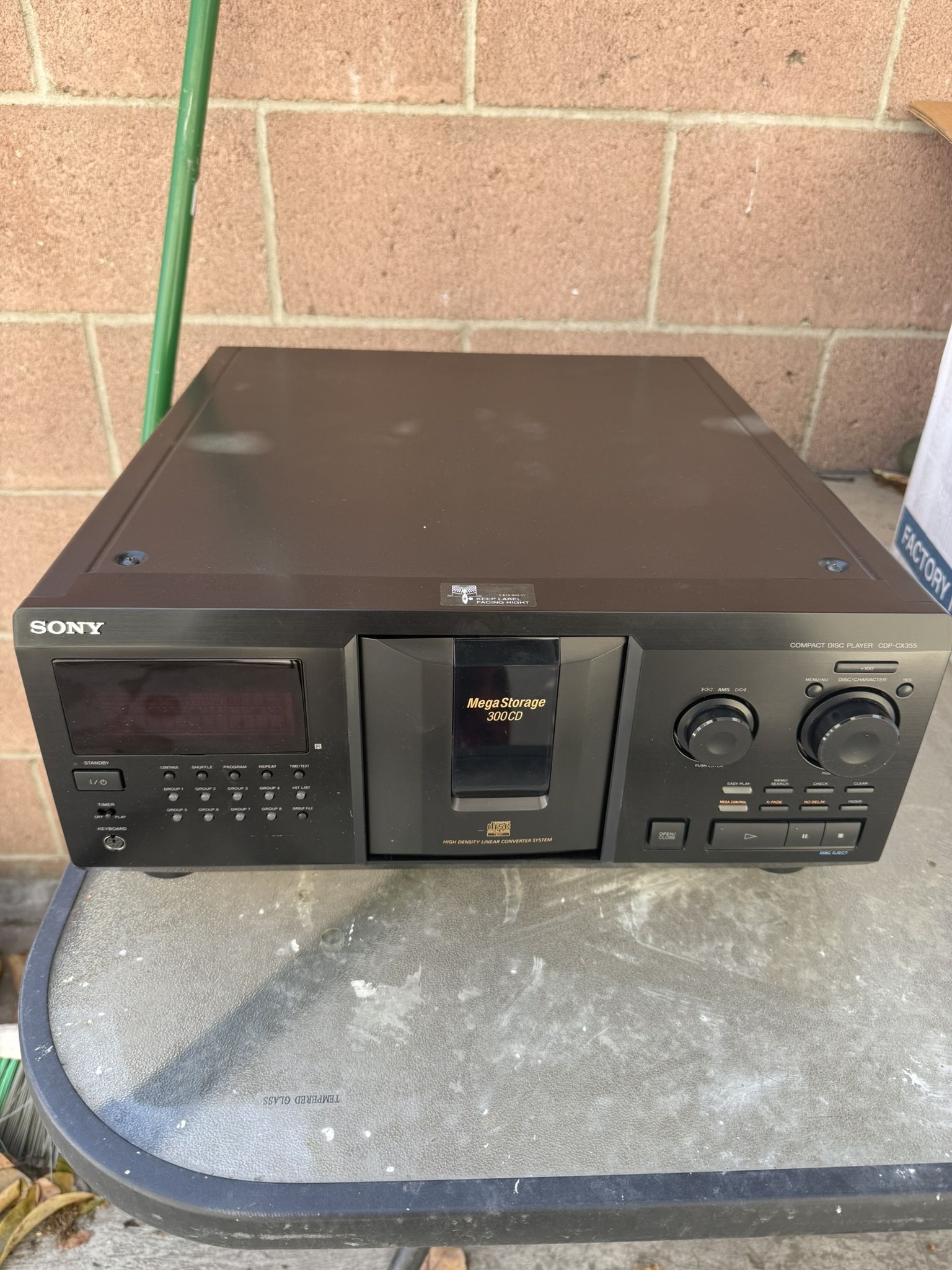 Sony Compact Disc Player CDP-CX355