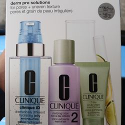 Clinique Pores + Uneven Texture Skincare Set – Brand New