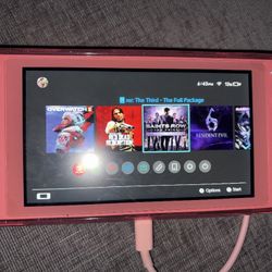 Pink Nintendo Switch Comes With Charger And Box (No Dock)