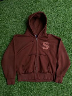 Brown Zip Up Hoodie