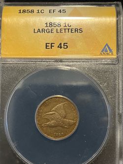 1858 flying eagle large letters