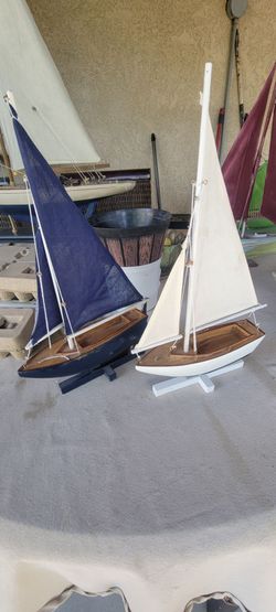 Wooden sail boats