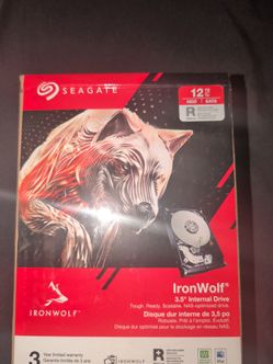 NEW Seagate IronWolf 12TB 3.5" NAS Hard Drive - Factory Sealed