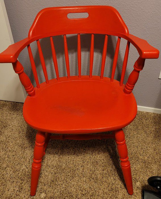 FREE FREE FREE!!! WOOD CHAIR (RED)