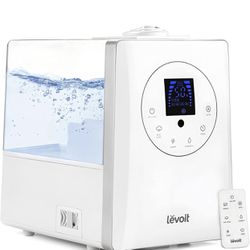LEVOIT Humidifiers for Bedroom Large Room Home, 6L Warm and Cool Mist Ultrasonic Air Vaporizer for Plants and Whole House, Built-in Humidity Sensor, E