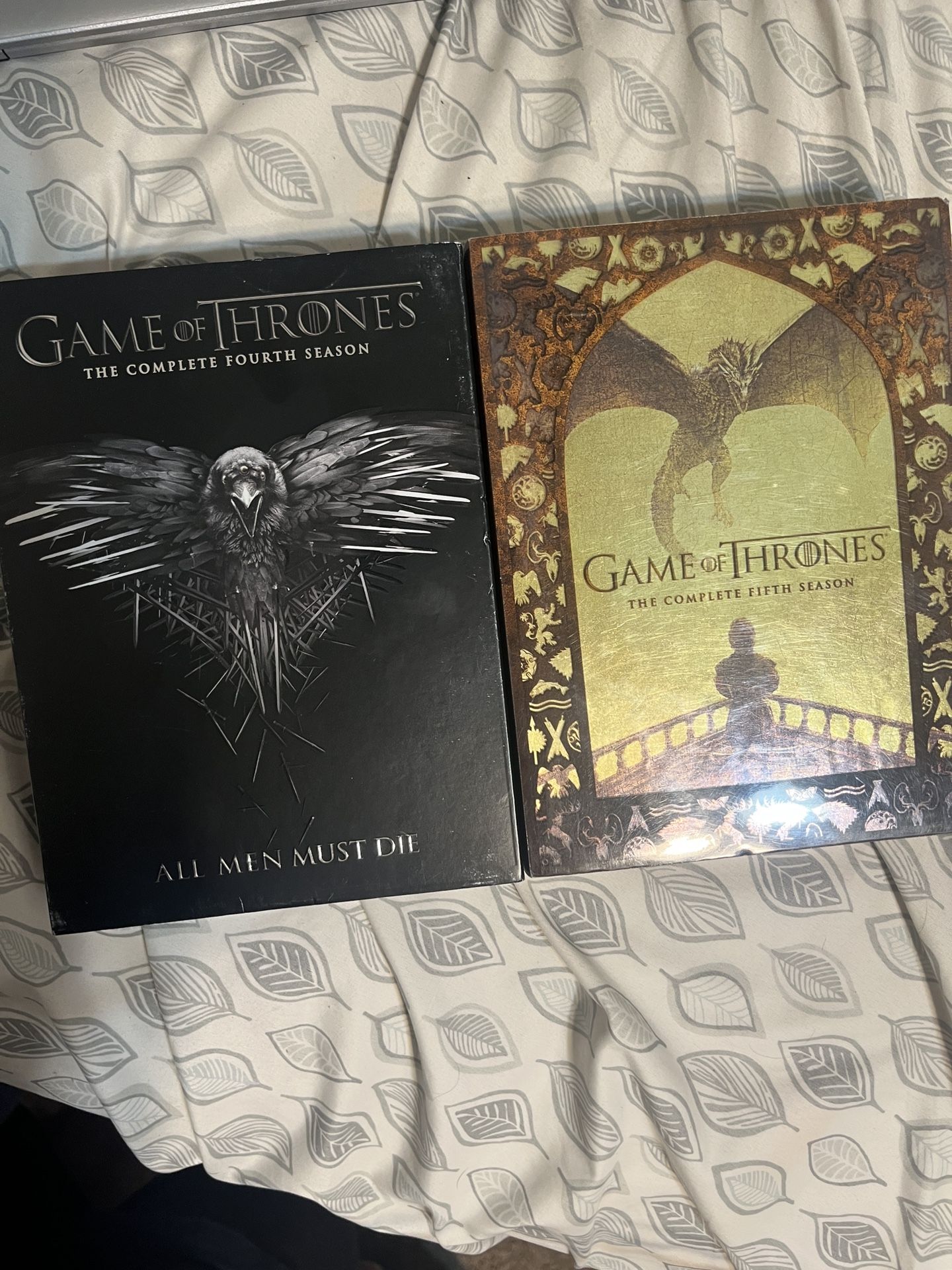Game of Thrones Complete Fourth Season DVD Complete Fifth Season Lot