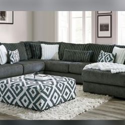 Brand New Elegant Plush Laughton Sectional 