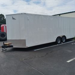 8.5x24ft Enclosed Vnose Trailer Brand New Car Truck ATV Motorcycle Hauler Moving Storage Cargo