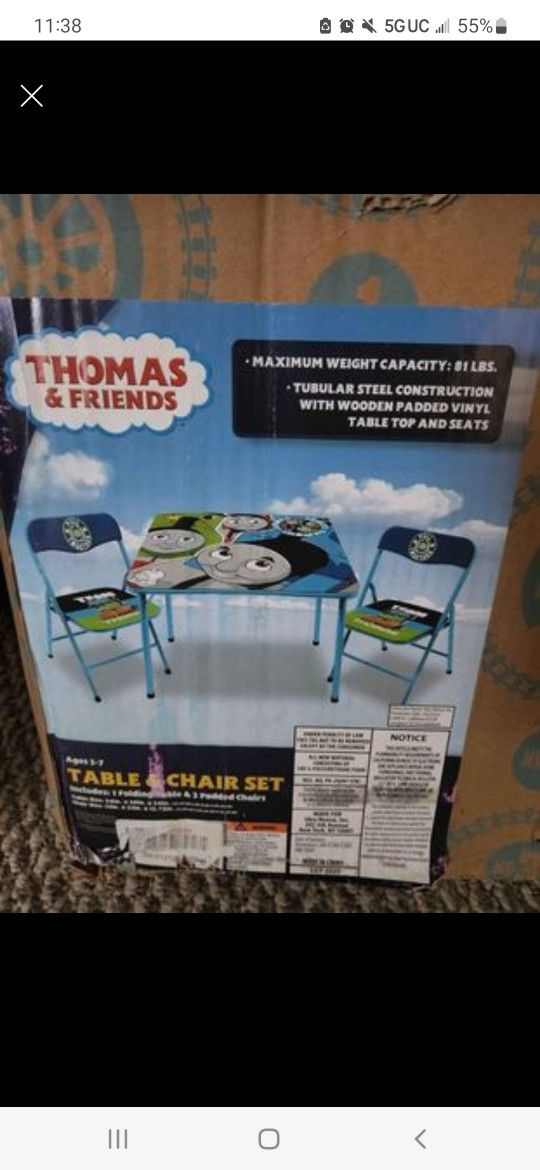 Thomas & Friends Table And Chair Set