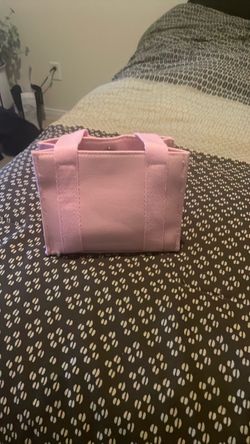 Pink Mini Tote bags with facial creams