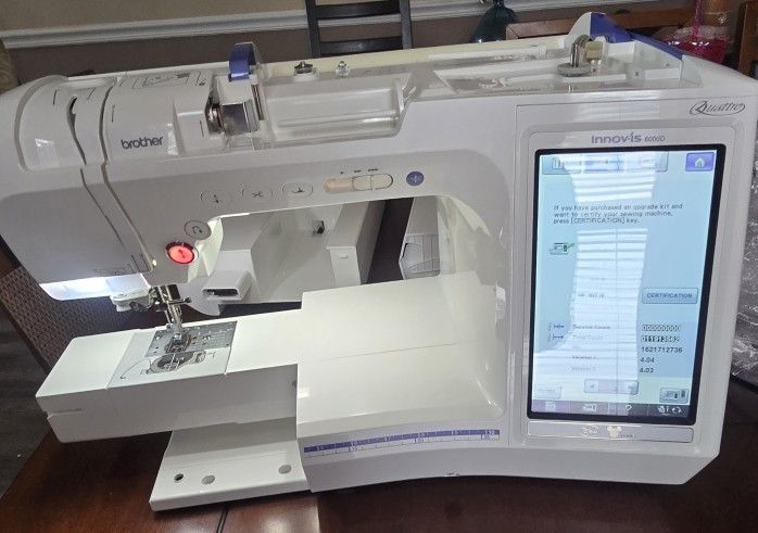 Brother Quattro 6000D Embroidery/Sewing Machine 