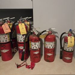 Fire Extinguishers,  All Ready To Go