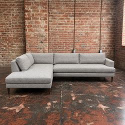 West elm Mid-Century L shape Modern w Chaise
