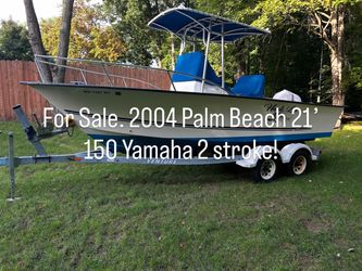 21’ Palm Beach CC with 150 Yamaha.
