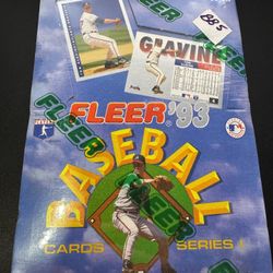 Fleer 1993 Baseball Cards Series 1 (Factory Sealed).