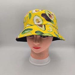 Unbranded Reversible Avocado/Black BucketHat
