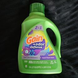 $10 Each (3 Available) Gain + Odor Defense Liquid Laundry Detergent 88oz