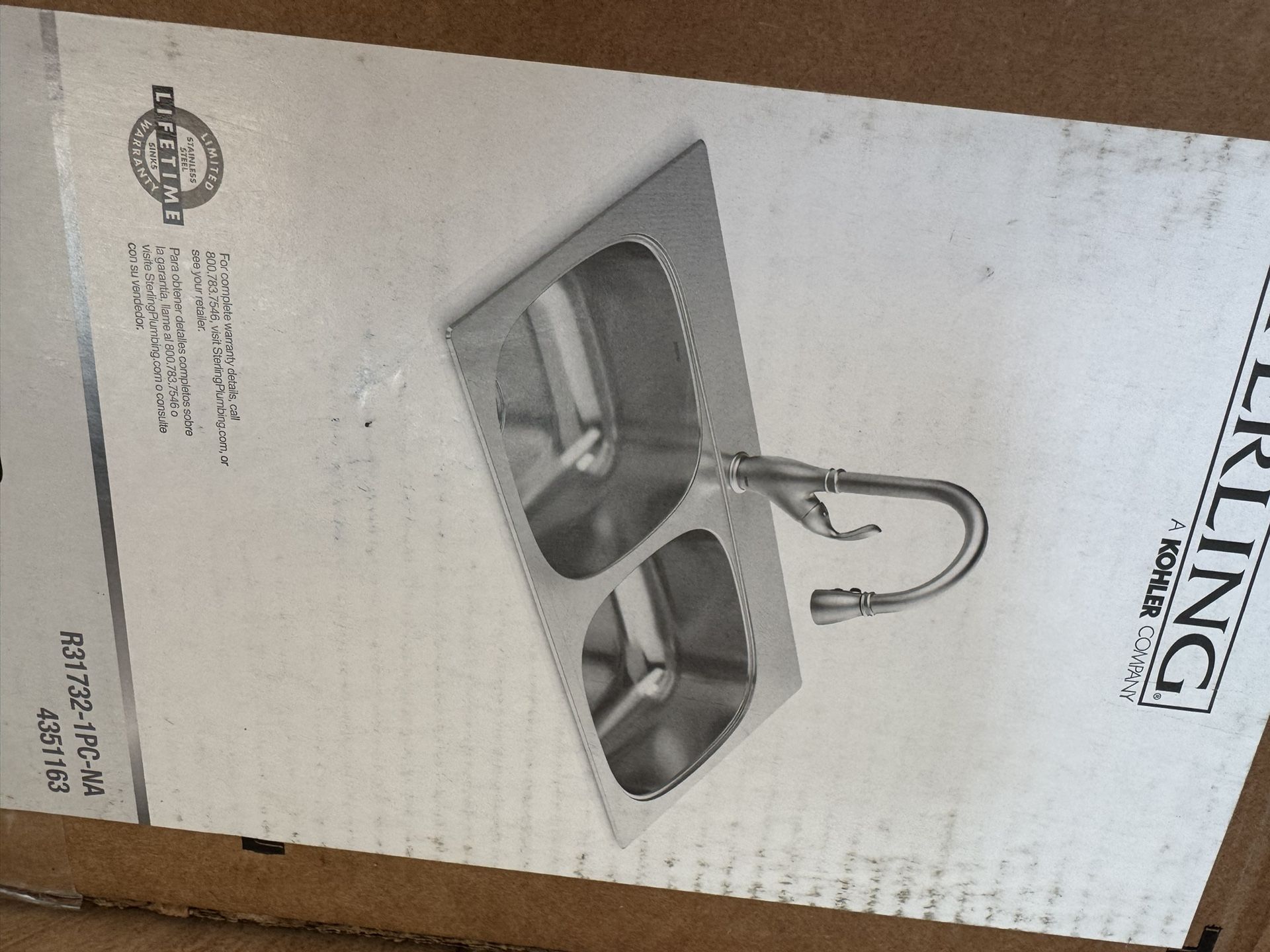 Kohling sterling Drop In sink