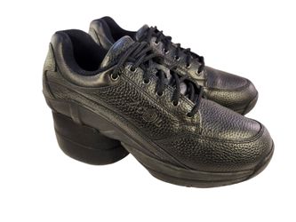 Z-COIL ZCOIL FW-K2400 LEGEND WOMEN SNEAKERS BLACK LEATHER SHOES SIZE 8/39.5 NWOB