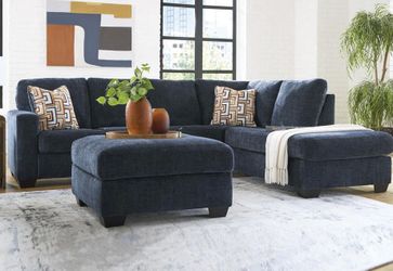 Elegant Blue Sectional – Premium Quality Brand New