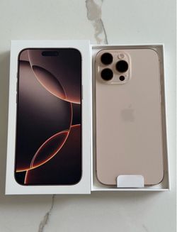 Apple iPhone 16 Pro Desert Titanium Unlocked (Never Used)