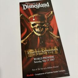 Disney Pirates of the Caribbean Premiere MemorabiliaDisney Pirates of the Caribbean Premiere Memorabilia 