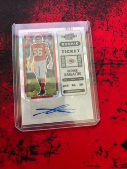 George Karlaftis 2022 Contenders Optic Rookie Ticket Auto