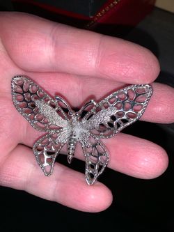 Vintage 1971 Sarah Coventry "Madame Butterfly" brooch/pin. Signatures/Marks: Stamped on the back in raised text with "SARAH COV"