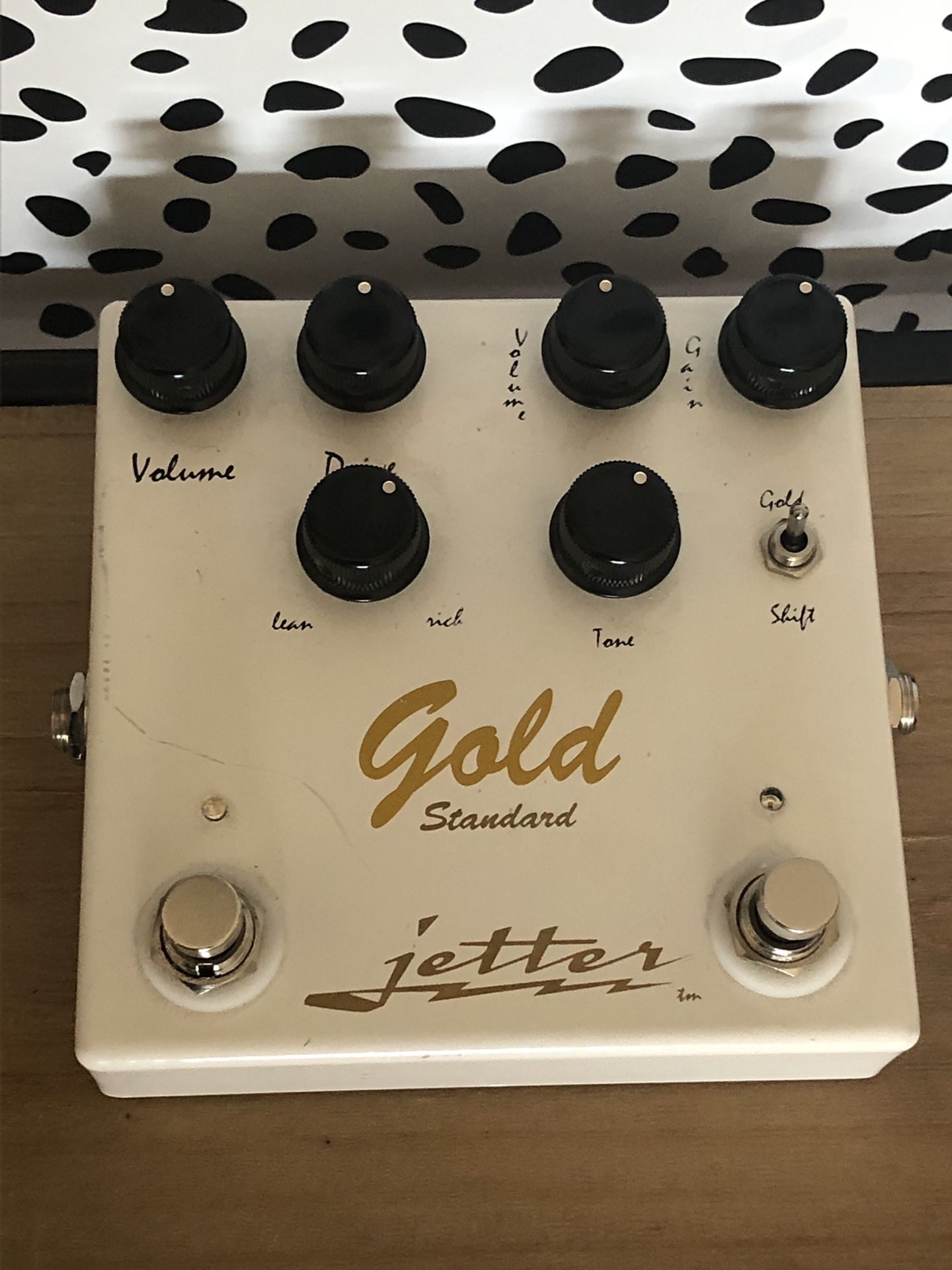 Jetter Gold Standard Dual Overdrive Boost Pedal for Electric Guitar