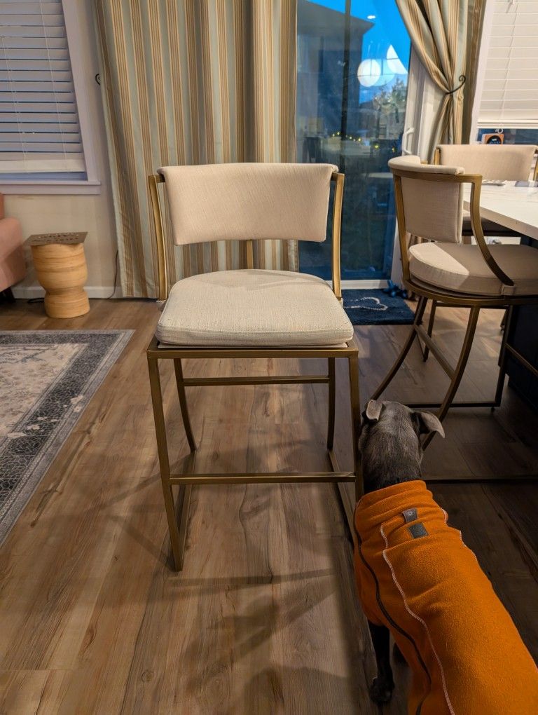 Ballard Designs Allister Barstools With Sandberg Parchment