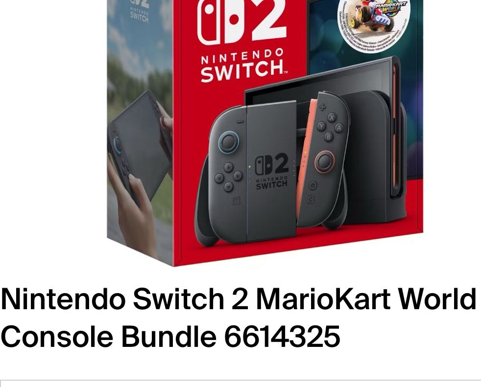 Nintendo Switch 2 Mario Kart Bundle