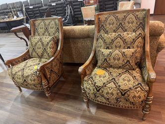 One of A Kind Wingback Chairs