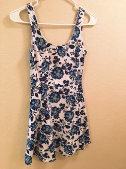 Blue flower dress US Size 4