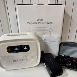 New!! BLUETTI CPAP Backup Battery X60 Powerful 614Wh Power Supply with Comprehensive Cable Set