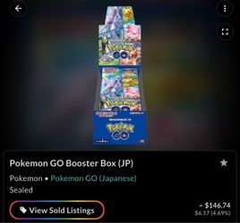 Pokémon GO Japanese Booster Box Sealed