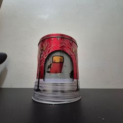 🎶 Vintage Rotating Christmas Music Tin – Collectible Holiday Decoration 🎄✨