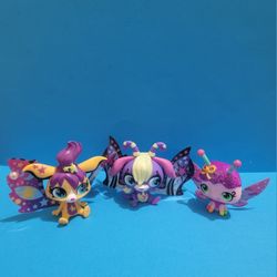 Littlest Pet Shop Starry Moonlight Fairies #2(contact info removed) 3072 - Lot Of 3.