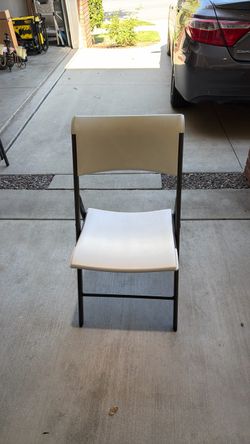 White Lifetime Folding Chairs