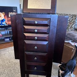 Standing Jewelry armoire 