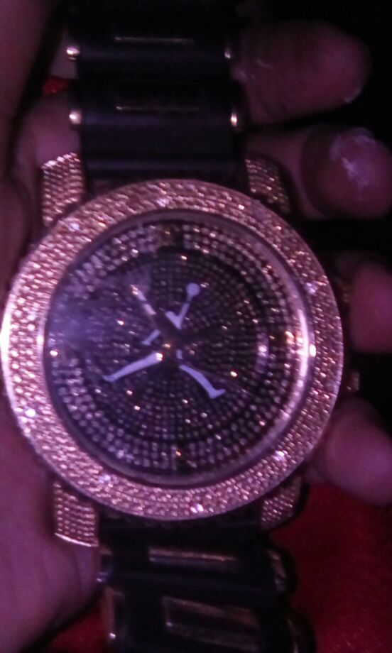 Techno Pave Michael Jordan WATER RESISTANT Stainless Steel Quartz Watch