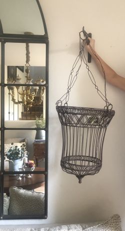 Hanging Wall Plant Basket Home Accessory 