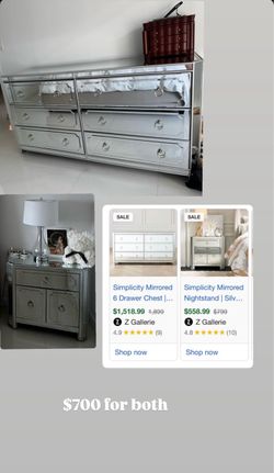 Nighstand and 6 Drawer Chest