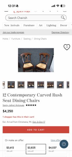 Contemporary Rush Dining Chairs